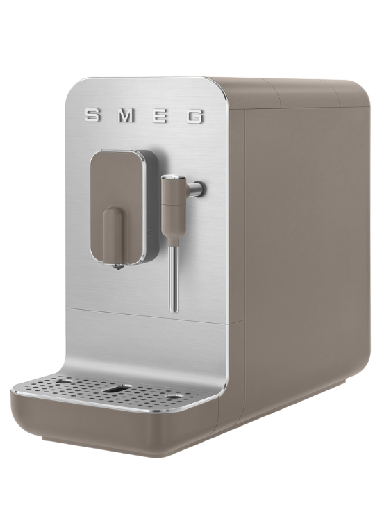 Smeg Fuldt Automatisk Kaffemaskine med Mælkeskummer, Taupe