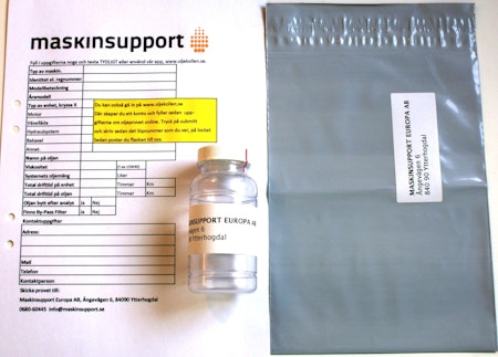 OLJEANALYS FLASKA 5 OZ FÖR 24-48 TIMMARS SERVICE