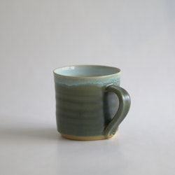 Moss green coffee cup