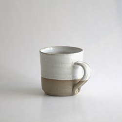 Glossy white coffee cup