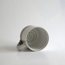 Glossy white coffee cup