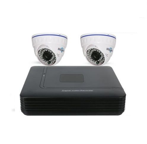 HISEEU övervakningssystem 2st kameror 720P Inomhus 1080P DVR