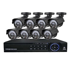 LOFAM 8-kanals övervakningssystem 8st bullet kameror 720P