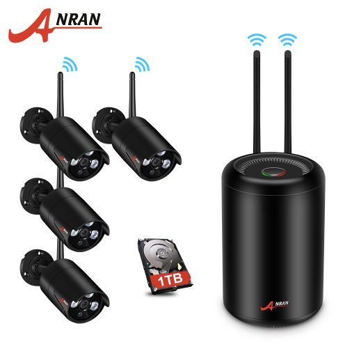 ANRAN Trådlöst Övervakningssystem 1080P 1TB