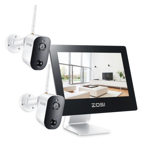 ZOSI WiFi Övervakningssystem 1080P 9" LCD-skärm touch