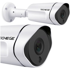 Techege PoE Övervakningssystem 1080P 4 Kameror IP67