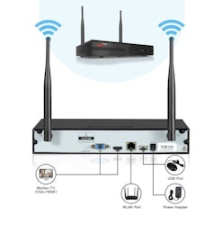 ANRAN Övervakningssystem trådlösa övervakningskameror Wi-fi 5MP 1TB