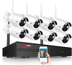 Anran övervakningspaket 8st kameror 1080P Wifi 1TB hårddisk