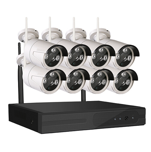 Sumoguard 1080p HD Övervakningssystem 8 st WiFi IP-kameror 2TB