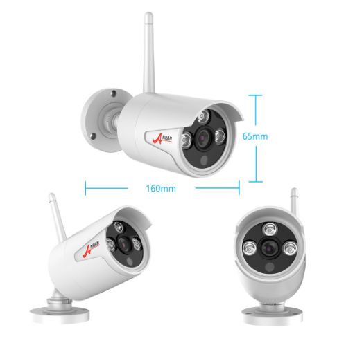 ANRAN Övervakningssystem trådlösa IP-kameror, Wi-fi NVR-kit 1080P 3TB