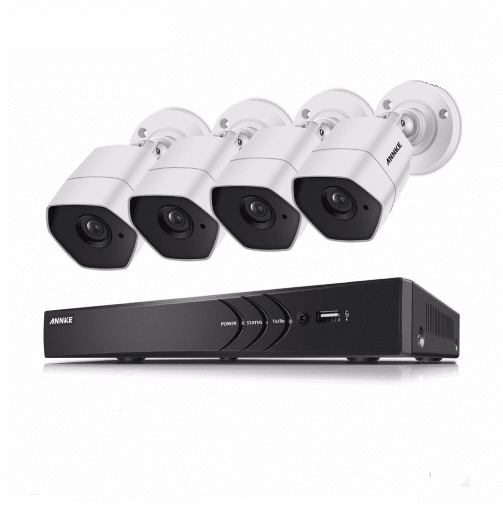 ANNKE Övervakningssystem 4st kameror 1080P IP66 3TB