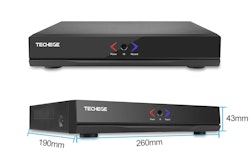 PoE Övervakningssystem 4 kanaler Techege 1080P 4 Kameror 3TB