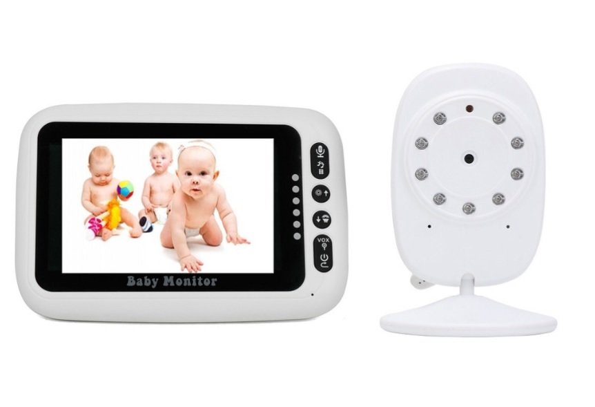 Babyvakt 4,3" LCD skärm med temperaturvisning