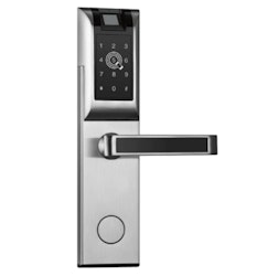 Digitalt dörrlås med Fingeravtryck Lösenord RFID APP Silver