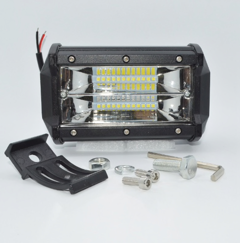 LED Extraljus 72W FLOOD-ljus 5" 2-pack