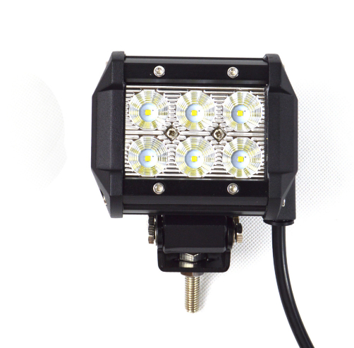 LED Extraljus 18W Flood-ljus 2-pack fjärrkontroll