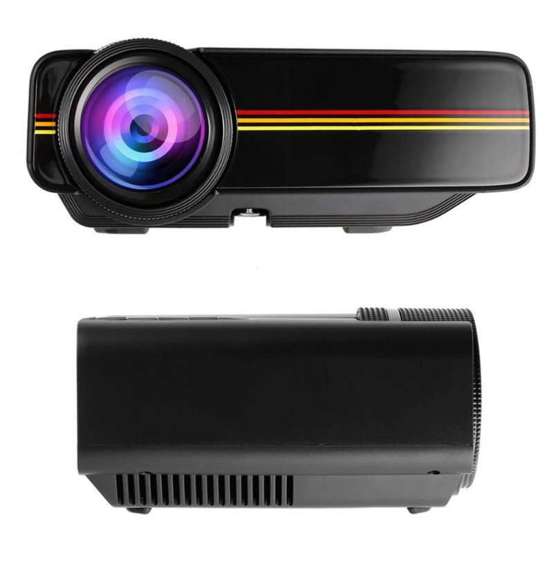 Mini-Projektor SD-kort svart