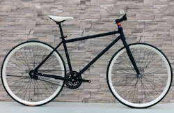 Fixed Gear Cykel svart/vit