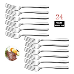 Velaze gaffel set 24-delar rostfritt stål silver