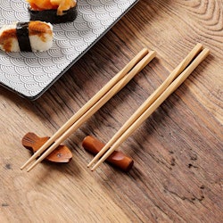 Vancasso Haruka, japanska ätpinnar i naturlig bambu 8 par