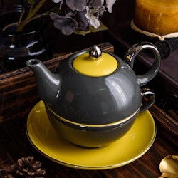 Artvigor, 3-delad te-för-en-set grå/gul