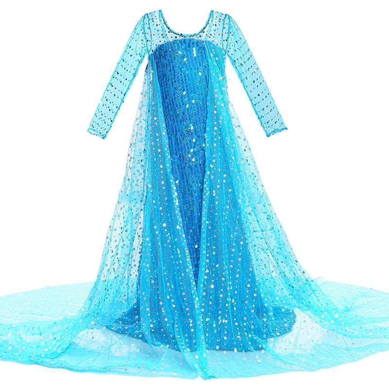 Frost Elsa Anna, klänning barn strl.8 - Sumodeal