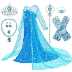 Frost Elsa Anna, klänning accessoarer barn strl.3T