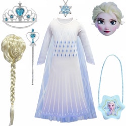 Frost Elsa Anna, klänning accessoarer barn strl.130