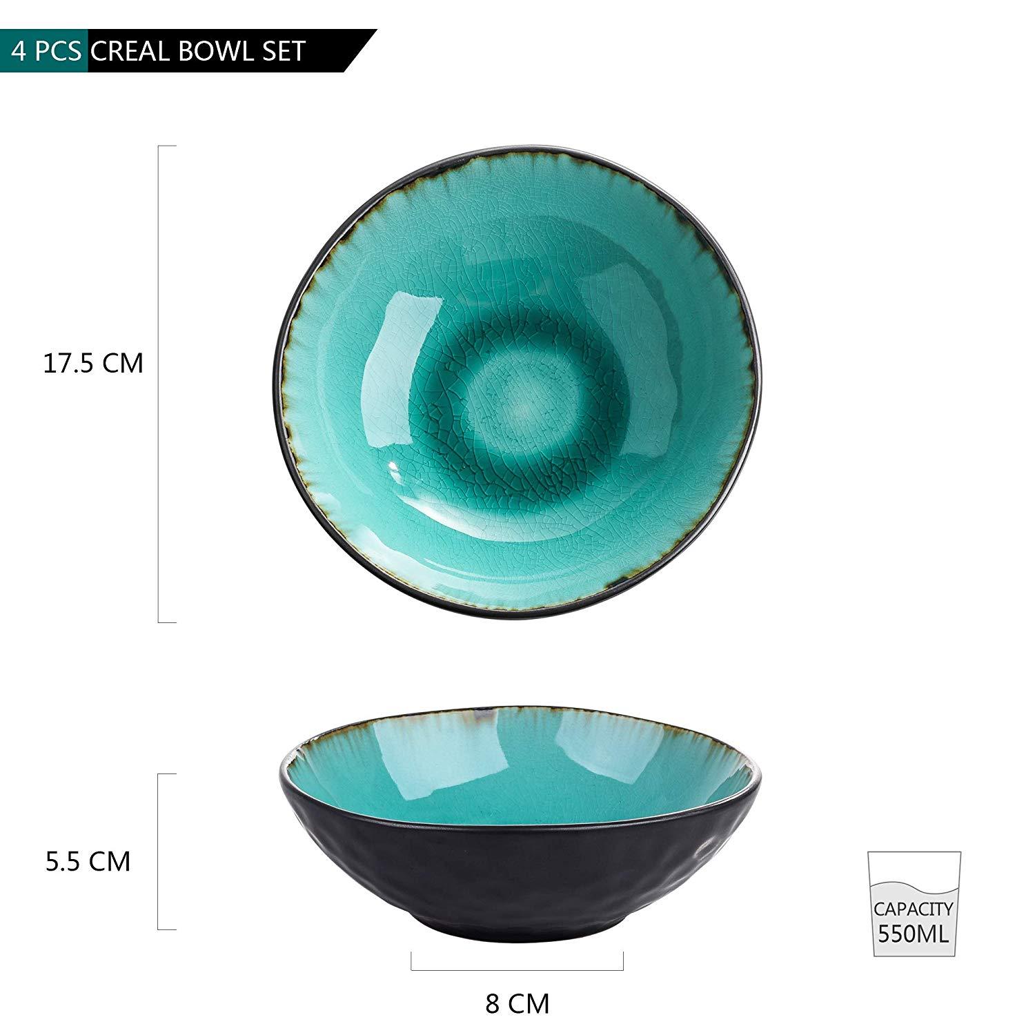 Vancasso, Aqua serien skålar 12-delar i keramik turkos