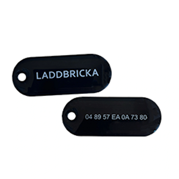 Laddbricka RFID svart