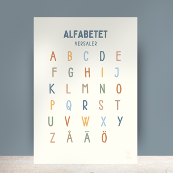 Poster alfabetet stora bokstäver