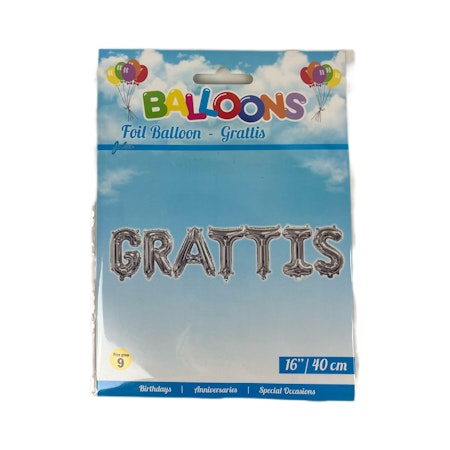 Folieballong Grattis girlang - 2 m