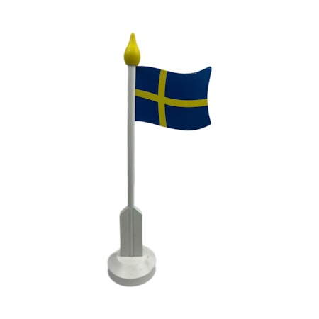 Bordsflagga i trä