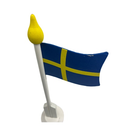 Bordsflagga i trä