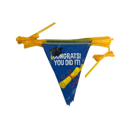 Flaggirlang "Congrats you did it"