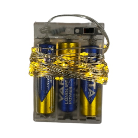 Batteridriven ljusslinga i metall 4m