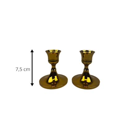 Ljusstake guld 8-pack