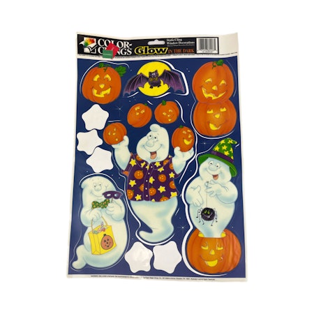 Fönsterdekor med Halloween motiv - GLOW