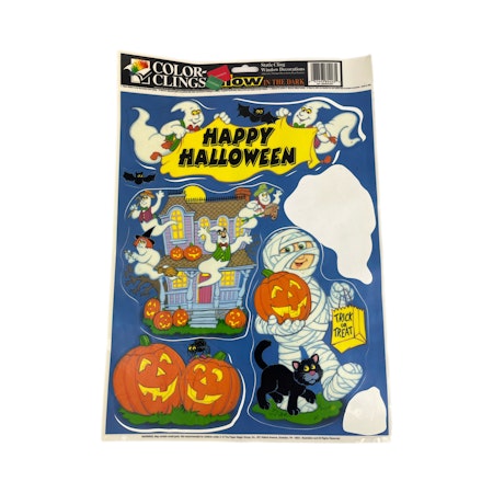 Fönsterdekor med Halloween motiv - GLOW
