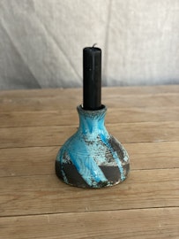 Rakuvas/ljusstake, turkos