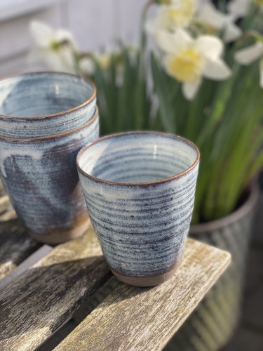 Kaffemugg utan öra, rustik