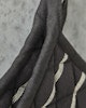 Grytlappar svart med vit rand