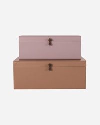 Förvaringslådor Beige/Rosa