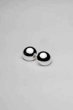 BOW 19 || ÖRHÄNGE Rund silver