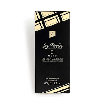 LA PERLA || CHOKLAD Mörk Chokladnougat med Hasselnötter
