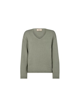 MOS MOSH || MMBine LS V-neck Knit Shadow
