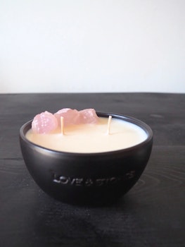 LOVE & STONES || RAW DREAM Rose Quartz Ljus