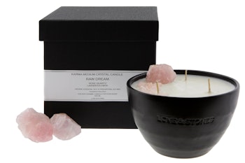 LOVE & STONES || RAW DREAM Rosen Quartz Ljus