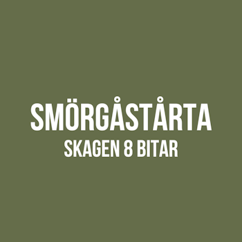 SMÖRGÅSTÅRTA || SKAGEN 8 BITAR