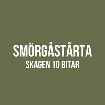 SMÖRGÅSTÅRTA || SKAGEN 10 BITAR